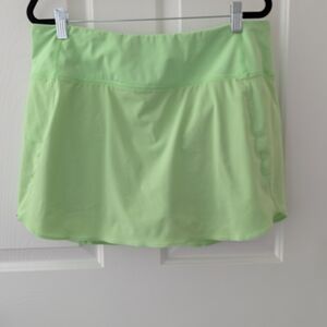 Athleta Neon Lime Run With It Skort